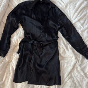Zara Black Satin Garment